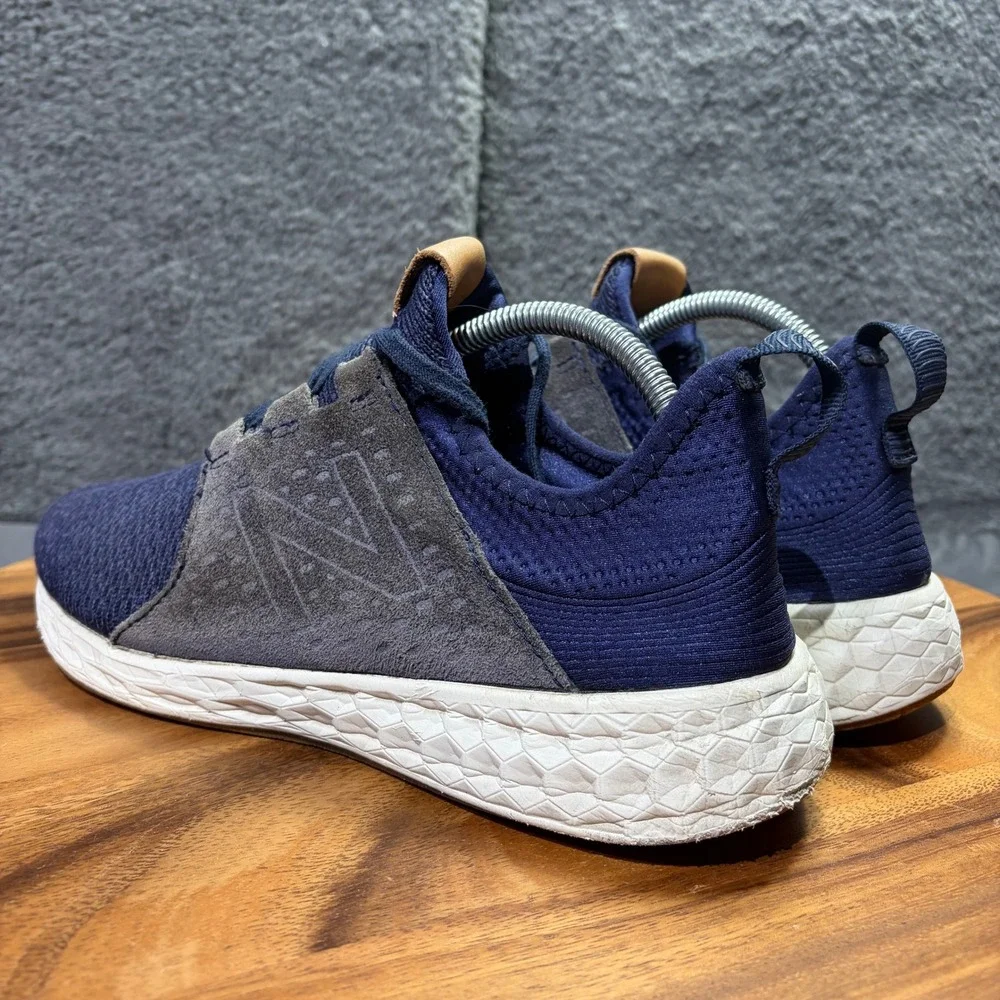 New Balance Fresh Foam Cruz v2 Mens Navy Blue Grey Sneakers MCRUZON Size 9